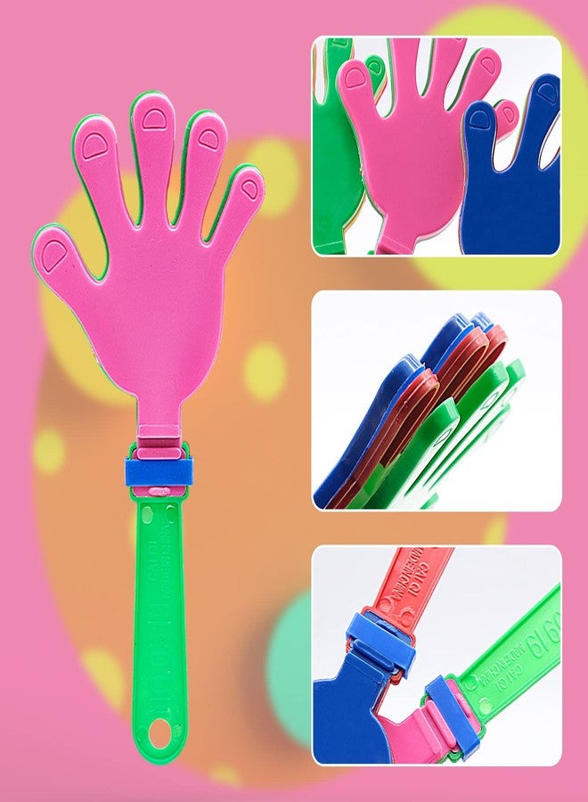JLNGTHONG 20 Packs Hand Clappers, Noise Makers Party Favors Plastic Clapper, Cheer Clappers for Holiday Events, Sporting Events, Mixed Colors - Image 3